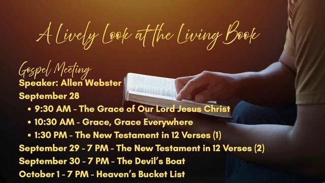 Gospel Meeting Webster 2025